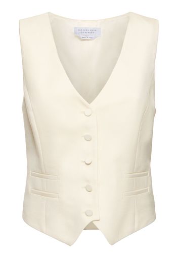 Coleridge Buttoned Wool Blend Vest