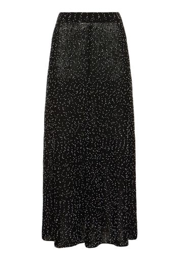 Floris Silk Knit Long Skirt