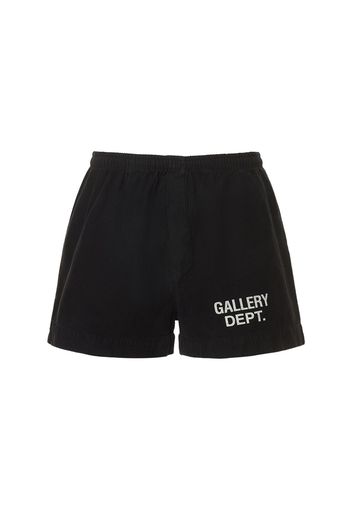 Shorts Zuma In Felpa Di Cotone Con Logo