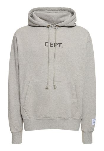 Felpa Dept. Con Logo E Cappuccio