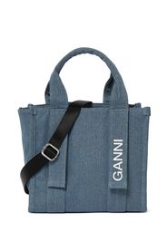 Borsa Shopping Piccola In Denim Di Poly Riciclato