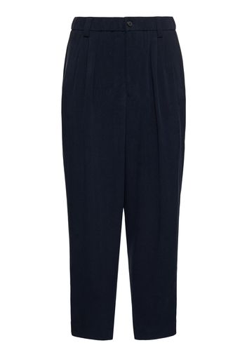 Pantaloni In Cupro Washed