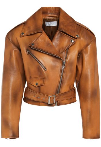 Giacca Biker In Pelle