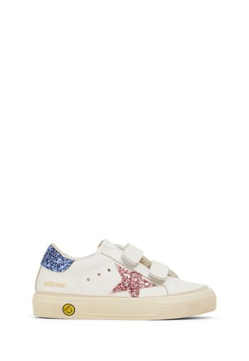 Sneaker May School In Pelle Con Glitter