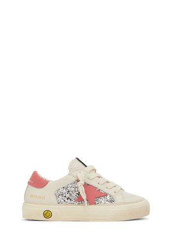 Sneaker May In Pelle Con Glitter