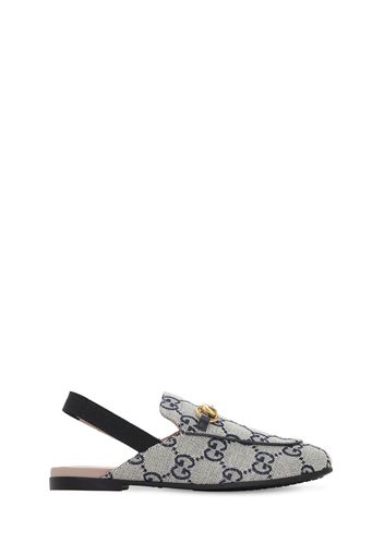 Mules In Tela Monogram Con Morsetto