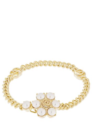 Bracciale "gg Marmont" Con Perle D'imitazione