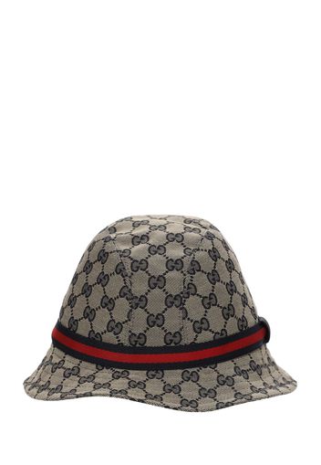 Cappello Bucket In Misto Cotone Gg Supreme