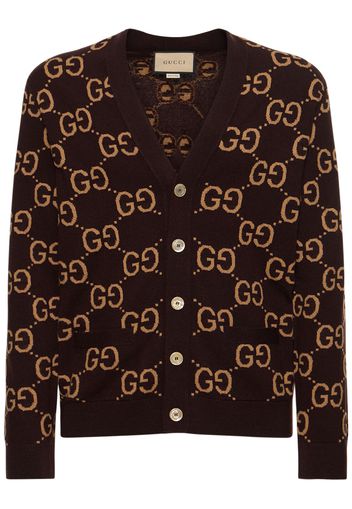 Gg Wool Knit Cardigan