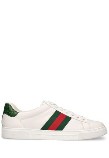 Sneakers Ace In Pelle Con Web 30mm