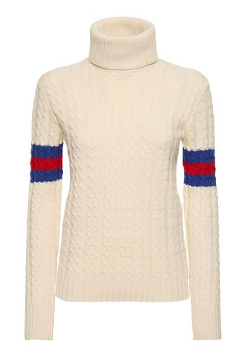 Maglia In Lana E Cashmere A Trecce