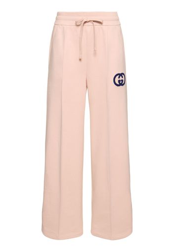 Pantaloni Jogger In Jersey Di Cotone