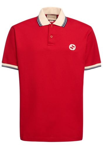 Stretch Cotton Piquet Polo Shirt