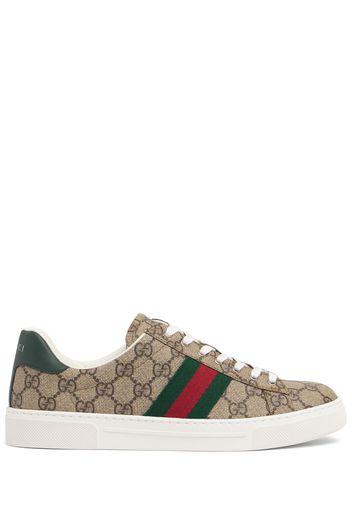 30mm Gucci Ace Canvas Trainer Sneakers