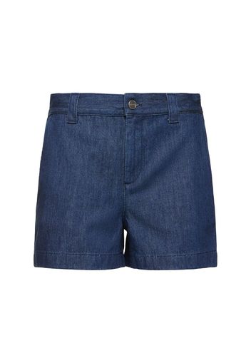 Cotton Denim Shorts