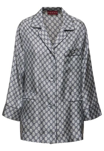 Camicia Gg Supreme In Seta