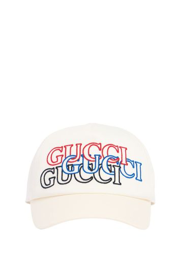 Gucci Embroidery Cotton Baseball Cap