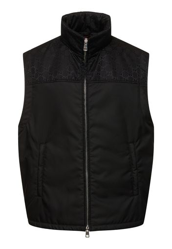 Gilet In Nylon Con Dettagli Gg