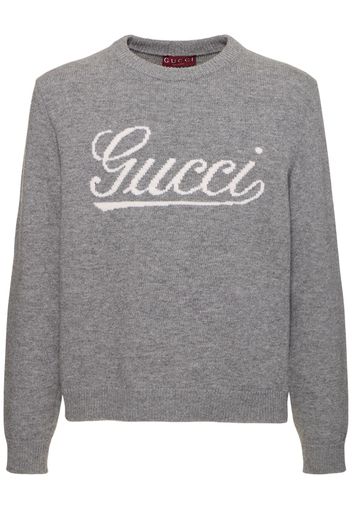 Maglia In Lana Con Logo Gucci