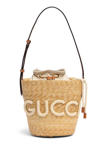 Summer Raffia Bucket Bag