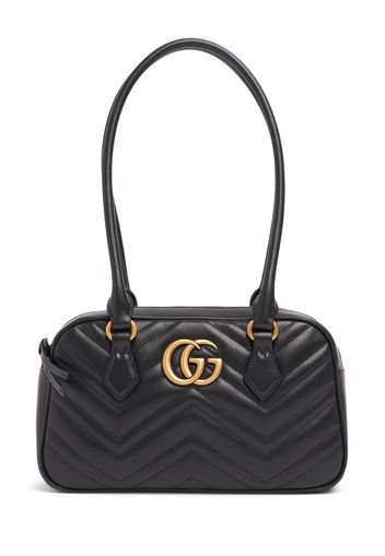 Small Gg Marmont Leather Top Handle Bag