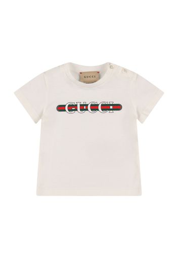 T-shirt In Cotone Con Logo Gucci