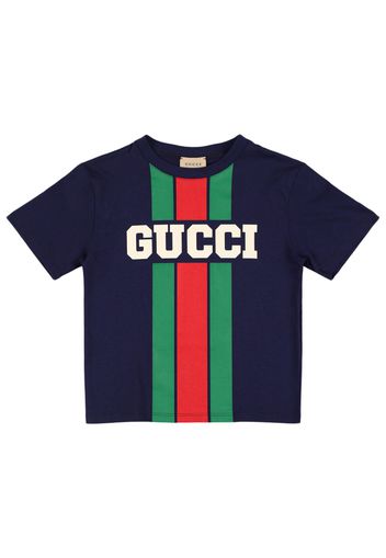 T-shirt In Cotone Con Logo Gucci