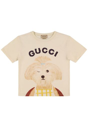 T-shirt In Cotone Con Logo Gucci