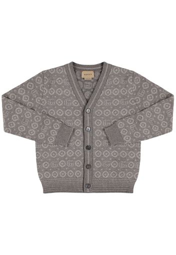 Cardigan In Cotone Jacquard