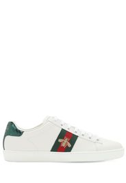 Sneakers "new Ace" In Pelle Con Ricamo