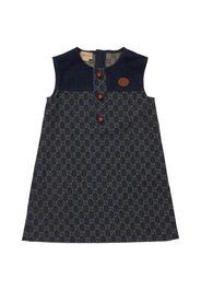 Gg Jacquard Organic Denim Dress