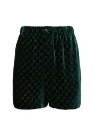 Shorts In Velluto Con Logo