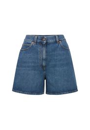 Shorts Vita Alta In Denim