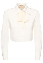 Cotton Shirt W/bow