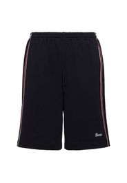 Shorts Basket In Cotone Con Logo