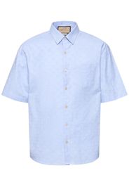 Gg Supreme Oxford Cotton Shirt