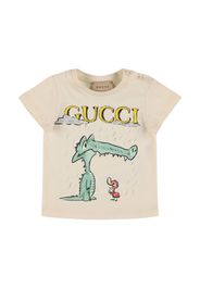 T-shirt In Cotone Con Stampa