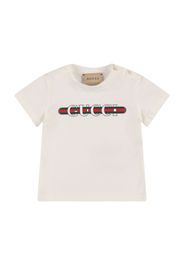 T-shirt In Cotone Con Logo Gucci