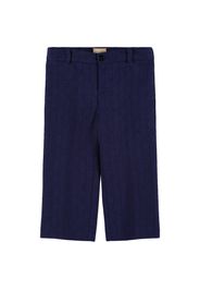 Pantaloni In Flanella Di Lana A Pois Gg