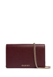 Gucci Script Leather Chain Wallet