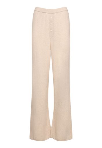 Pantaloni Everywear In Maglia Di Cashmere