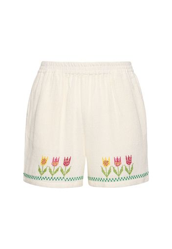 Shorts Tulip Con Ricami