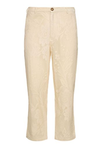 Pantaloni In Pizzo Di Cotone