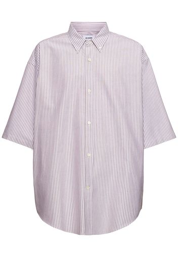 Camicia Gessata In Cotone