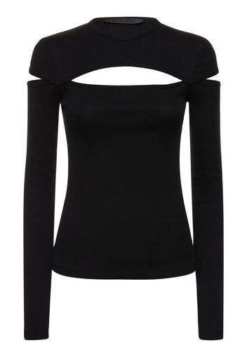 Top In Jersey Di Cotone / Cutout