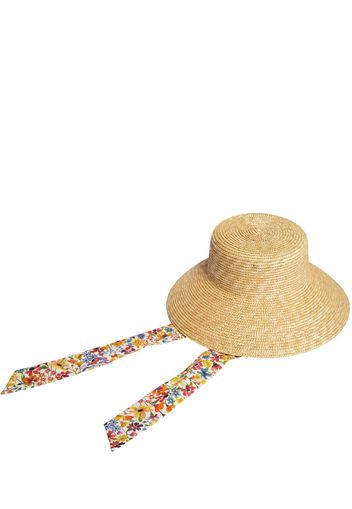 Cappello Liberty In Rafia E Cotone