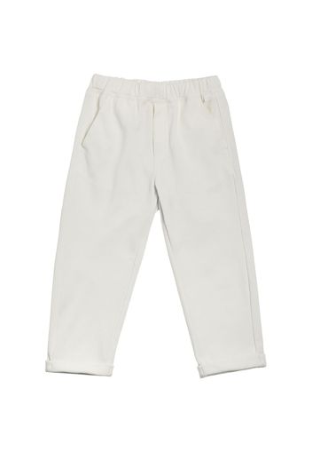 Pantaloni In Cotone Piqué / Coulisse