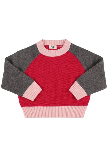 Maglia In Cashmere Tricolore