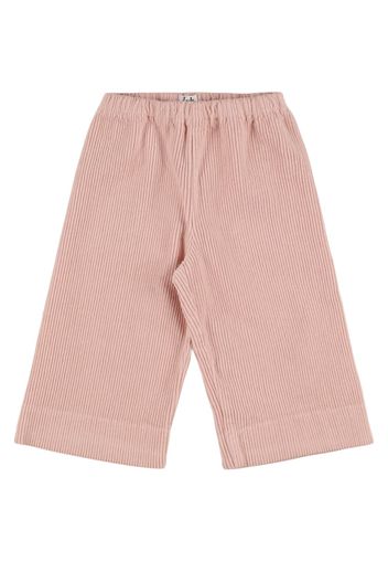 Pantaloni In Velluto Di Cotone Stretch