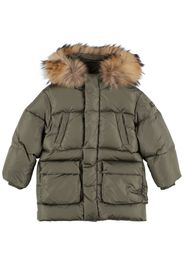 Parka Imbottito In Nylon Con Cappuccio